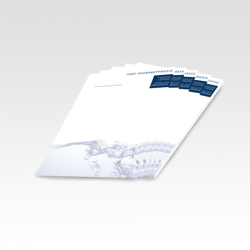 Briefpapier Motiv Zahnarzt Zahnarztpraxis Arzt Arztpraxis Papier Briefbögen Logopapier Vorlagenpapier