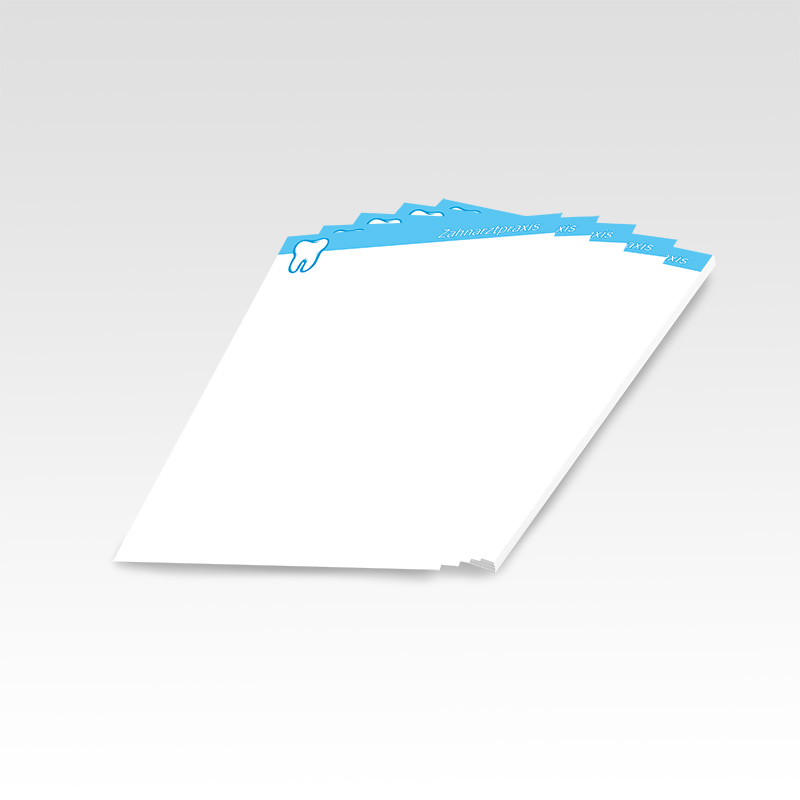 Briefpapier Motiv Zahnarzt Zahnarztpraxis Arzt Arztpraxis Papier Briefbögen Logopapier Vorlagenpapier