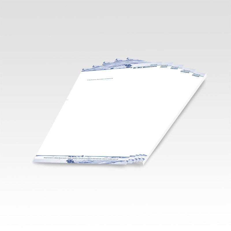 Briefpapier Motiv Zahnarzt Zahnarztpraxis Arzt Arztpraxis Papier Briefbögen Logopapier Vorlagenpapier