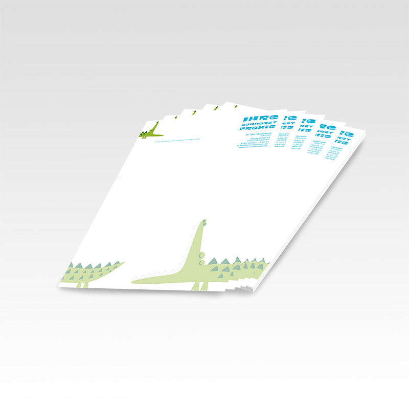 Briefpapier Motiv Zahnarzt Zahnarztpraxis Arzt Arztpraxis Papier Briefbögen Logopapier Vorlagenpapier