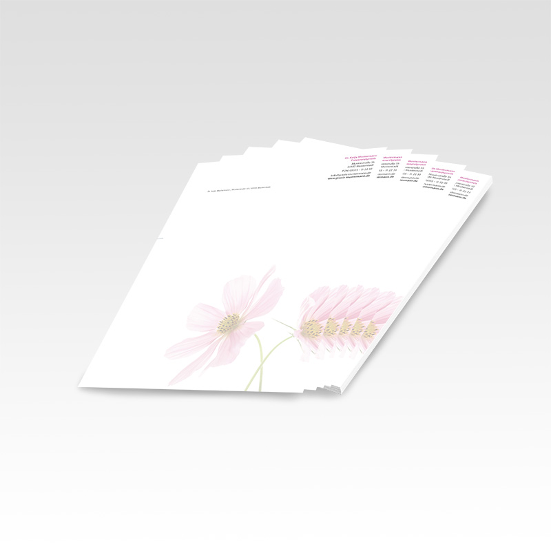 Briefpapier Motiv Frauenarzt Frauenarztpraxis Arzt Arztpraxis Papier Briefbögen Logopapier Vorlagenpapier