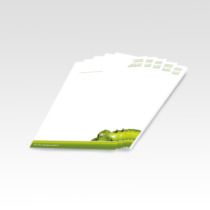 Briefpapier Motiv Zahnarzt Zahnarztpraxis Arzt Arztpraxis Papier Briefbögen Logopapier Vorlagenpapier