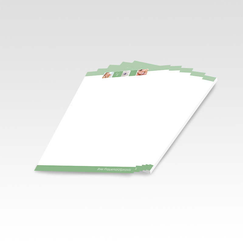 Briefpapier Motiv Frauenarzt Frauenarztpraxis Arzt Arztpraxis Papier Briefbögen Logopapier Vorlagenpapier