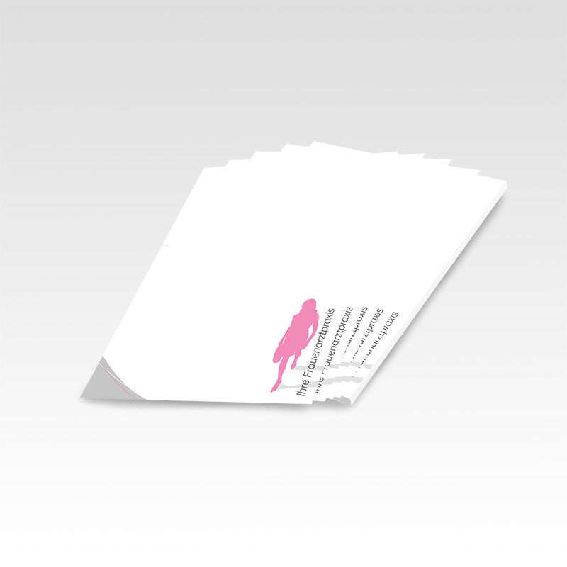 Briefpapier Motiv Frauenarzt Frauenarztpraxis Arzt Arztpraxis Papier Briefbögen Logopapier Vorlagenpapier