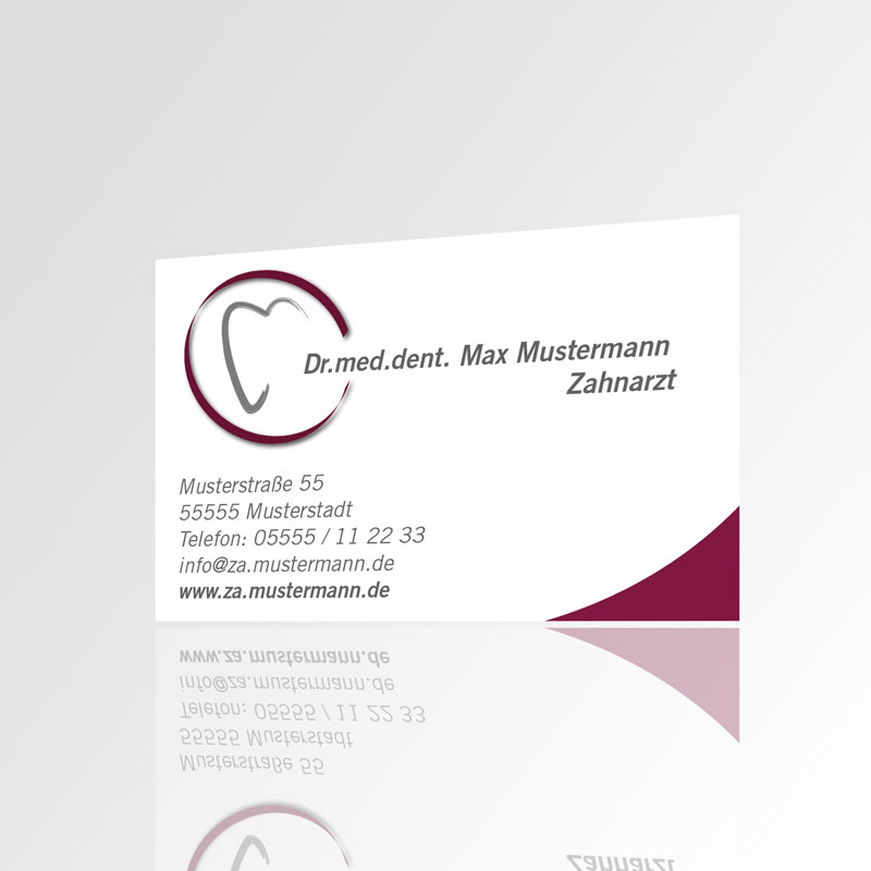 Visitenkarten Motiv Karten Zahnarzt Praxisdrucksorten Zahnarztpraxis Arzt Arztpraxis Visitenkärtchen Kärtchen Design