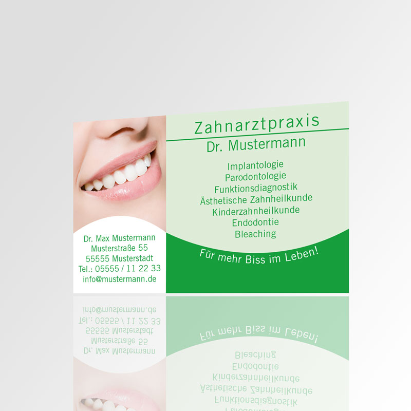 Visitenkarten Motiv Karten Zahnarzt Praxisdrucksorten Zahnarztpraxis Arzt Arztpraxis Visitenkärtchen Kärtchen Design