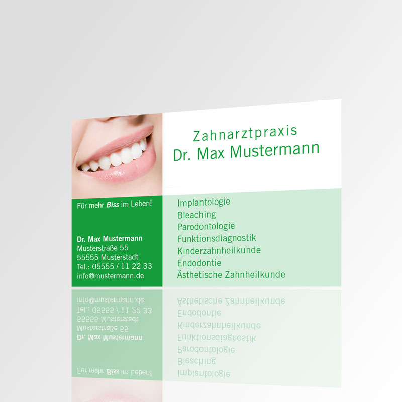 Visitenkarten Motiv Karten Zahnarzt Praxisdrucksorten Zahnarztpraxis Arzt Arztpraxis Visitenkärtchen Kärtchen Design