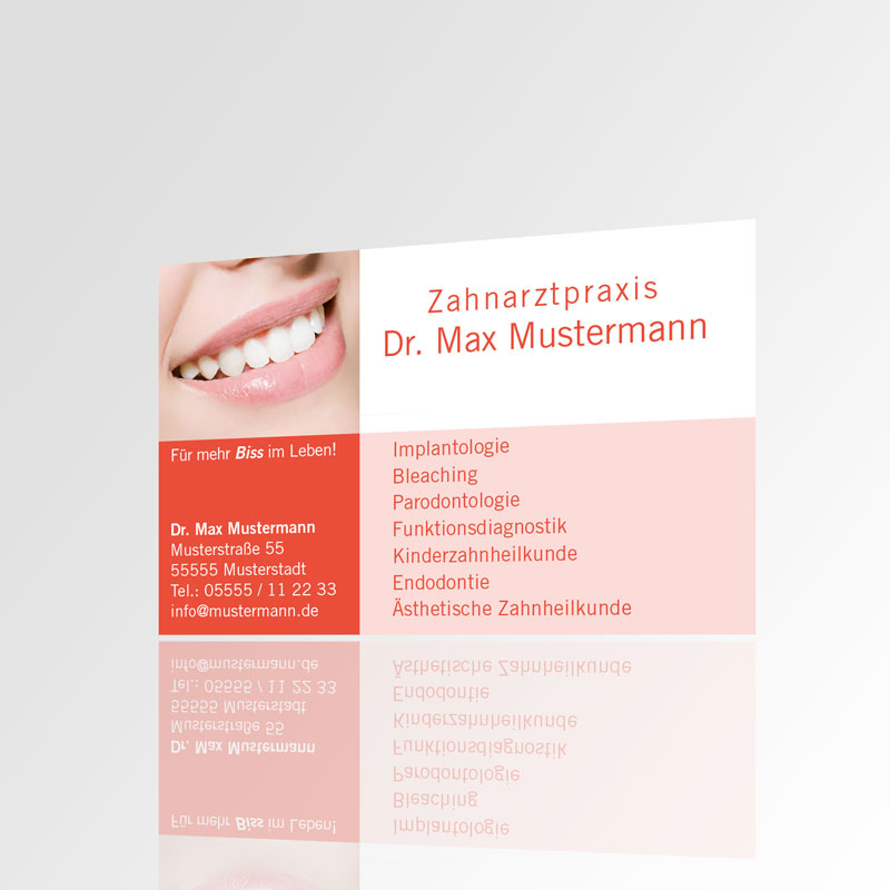 Visitenkarten Motiv Karten Zahnarzt Praxisdrucksorten Zahnarztpraxis Arzt Arztpraxis Visitenkärtchen Kärtchen Design