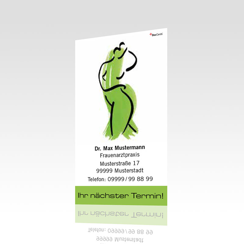 Terminkarten Motiv Karten Frauenarzt Terminzettel Frauenarztpraxis Arzt Arztpraxis Terminkärtchen