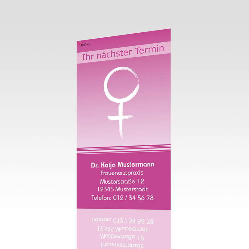 Terminkarten Motiv Karten Frauenarzt Terminzettel Frauenarztpraxis Arzt Arztpraxis Terminkärtchen